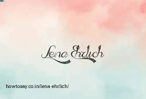 Lena Ehrlich