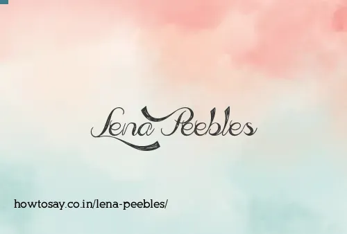 Lena Peebles