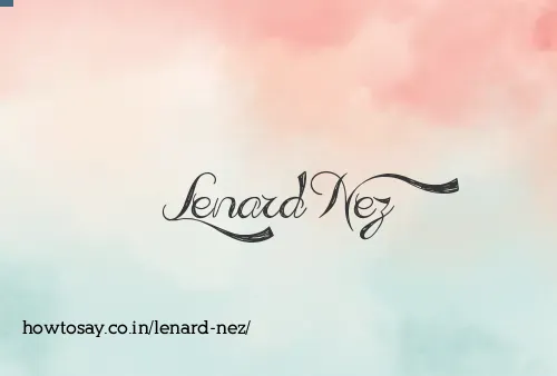 Lenard Nez