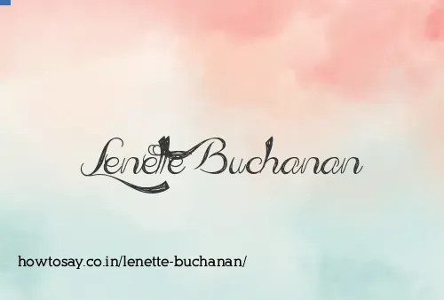 Lenette Buchanan