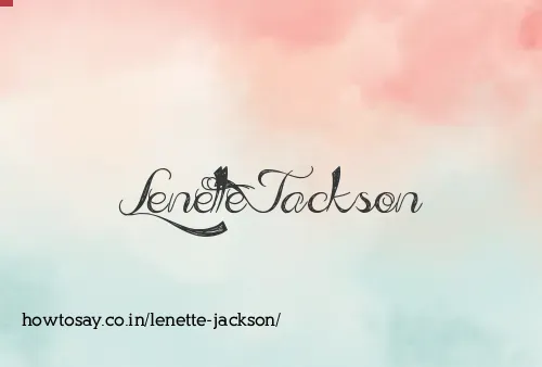 Lenette Jackson