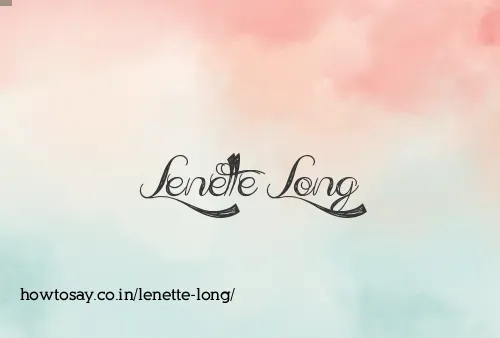 Lenette Long