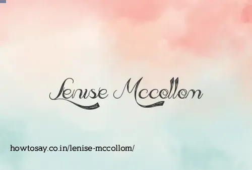Lenise Mccollom