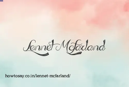 Lennet Mcfarland