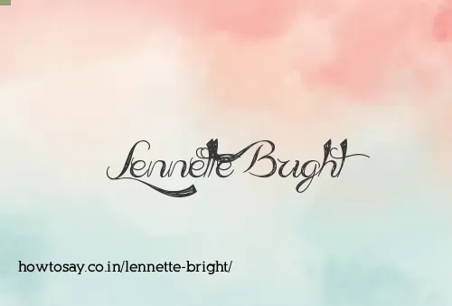 Lennette Bright