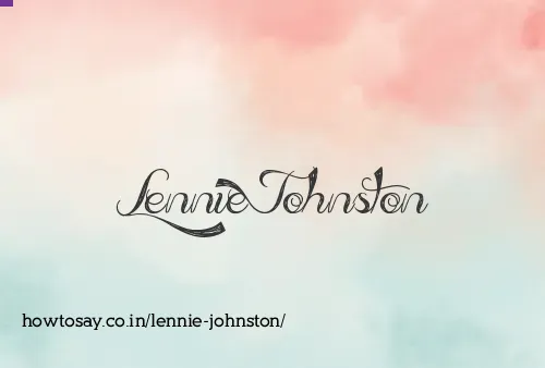 Lennie Johnston