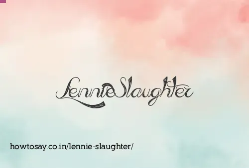 Lennie Slaughter