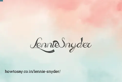 Lennie Snyder