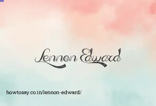 Lennon Edward