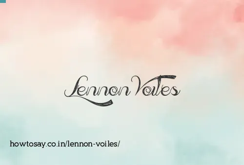 Lennon Voiles