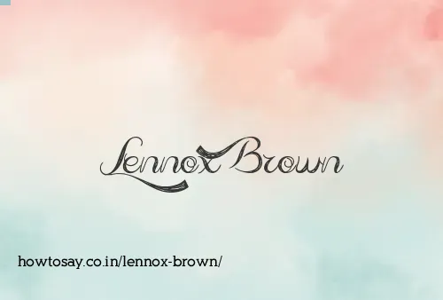 Lennox Brown