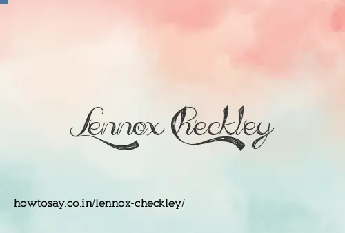 Lennox Checkley