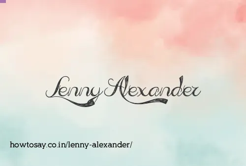 Lenny Alexander