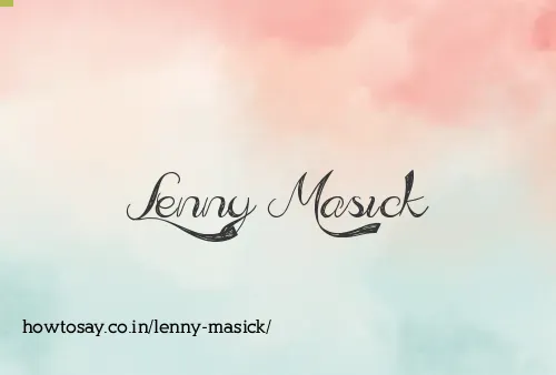 Lenny Masick