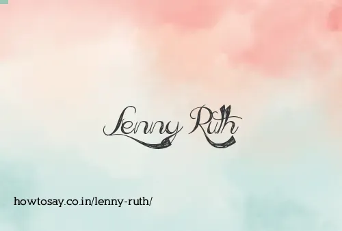 Lenny Ruth