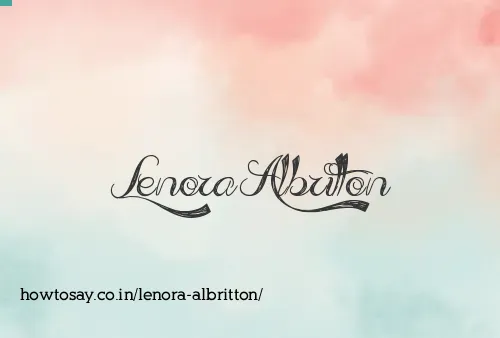 Lenora Albritton