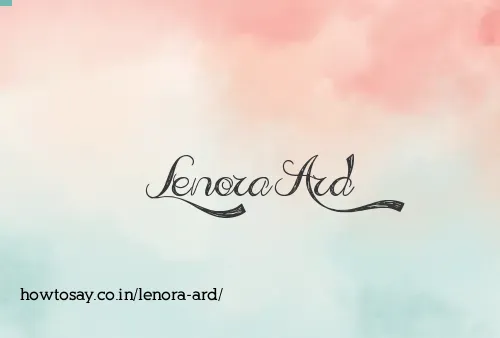 Lenora Ard