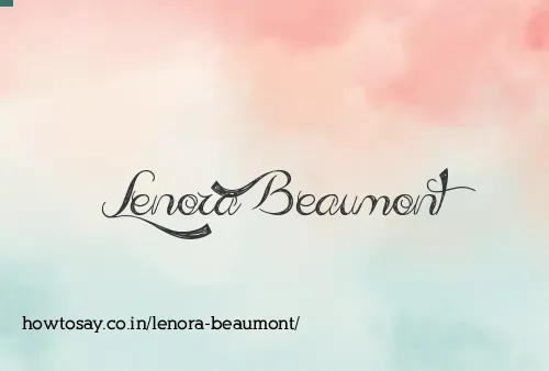 Lenora Beaumont