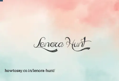 Lenora Hunt