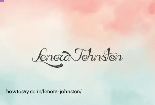Lenora Johnston