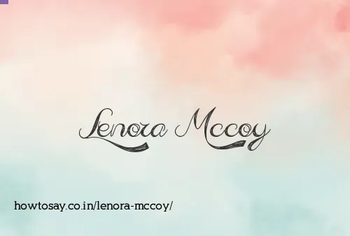 Lenora Mccoy