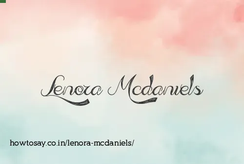 Lenora Mcdaniels