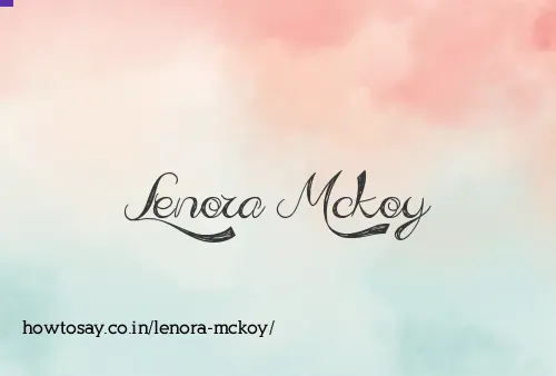 Lenora Mckoy