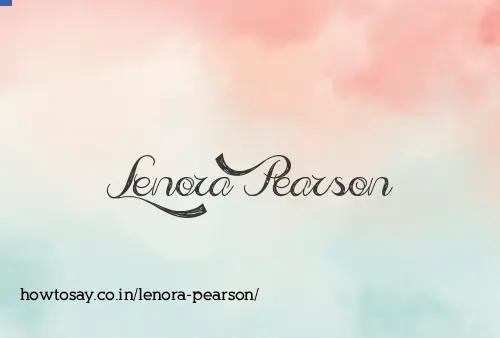 Lenora Pearson