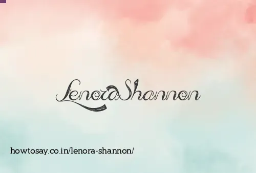 Lenora Shannon