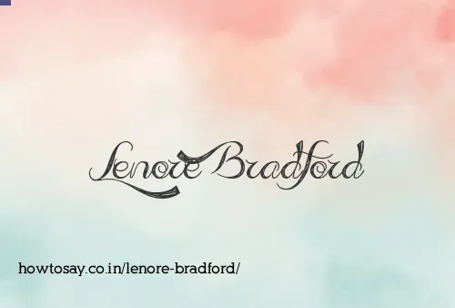 Lenore Bradford