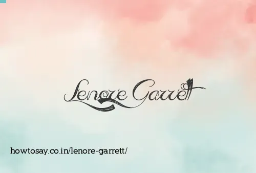 Lenore Garrett