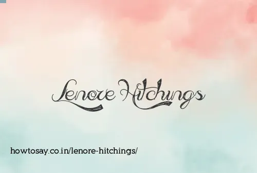 Lenore Hitchings