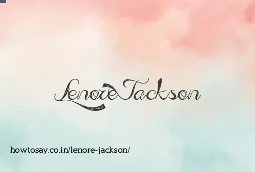 Lenore Jackson