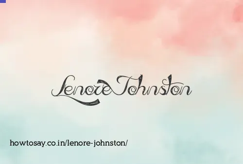 Lenore Johnston