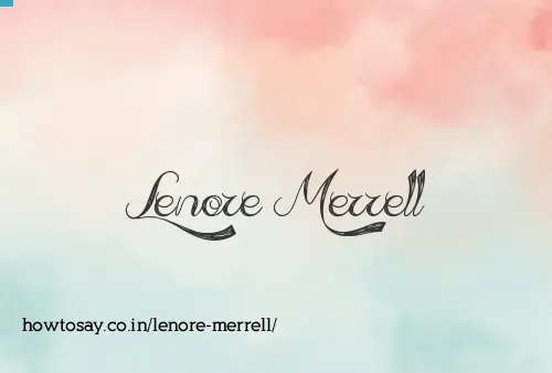 Lenore Merrell