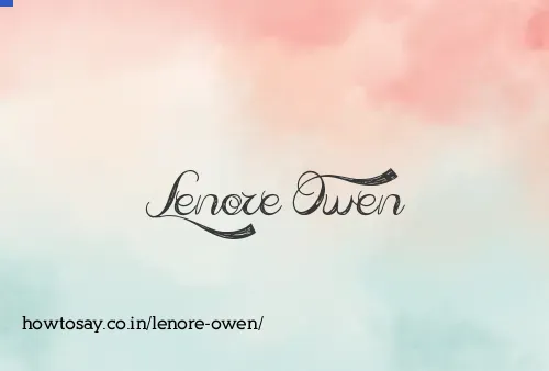 Lenore Owen