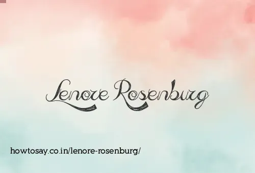 Lenore Rosenburg