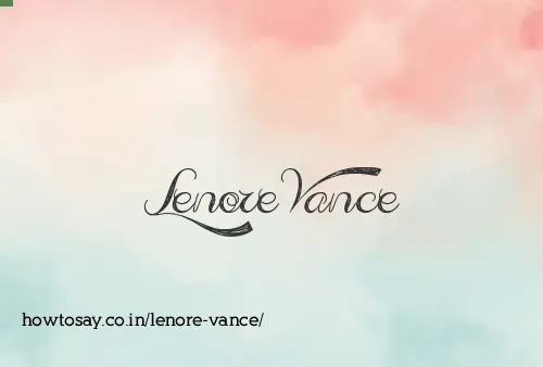 Lenore Vance