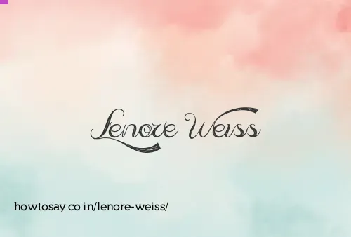 Lenore Weiss