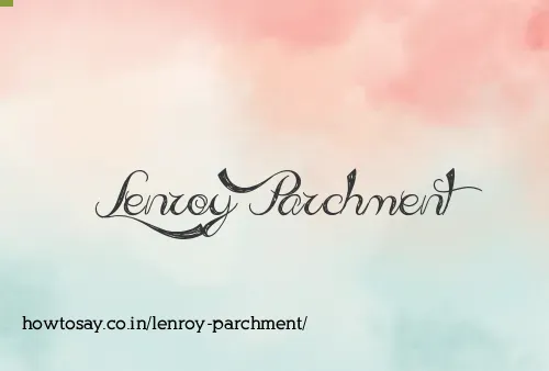 Lenroy Parchment
