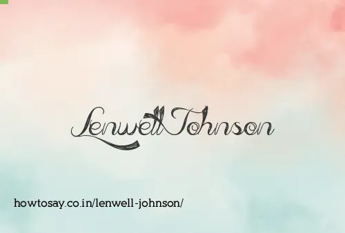 Lenwell Johnson