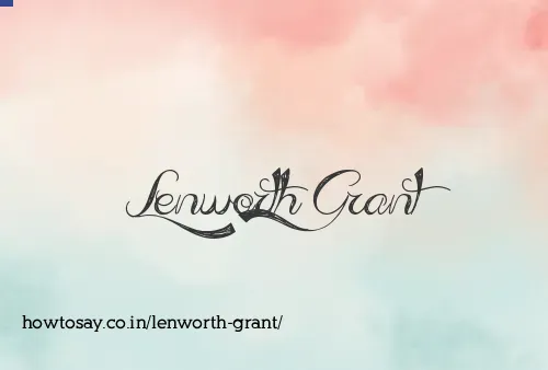 Lenworth Grant