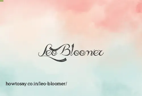 Leo Bloomer