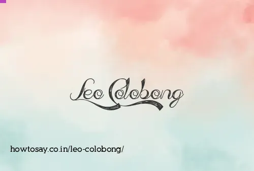 Leo Colobong