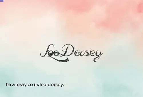 Leo Dorsey