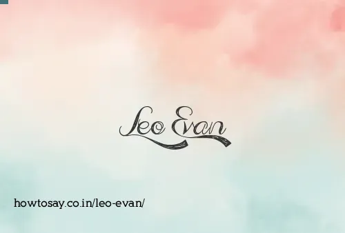 Leo Evan