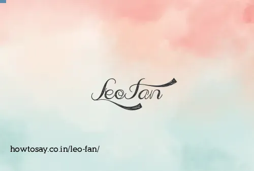 Leo Fan