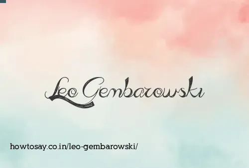 Leo Gembarowski