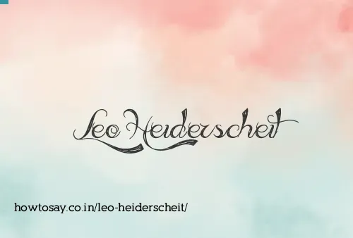 Leo Heiderscheit
