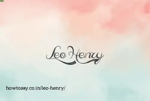 Leo Henry